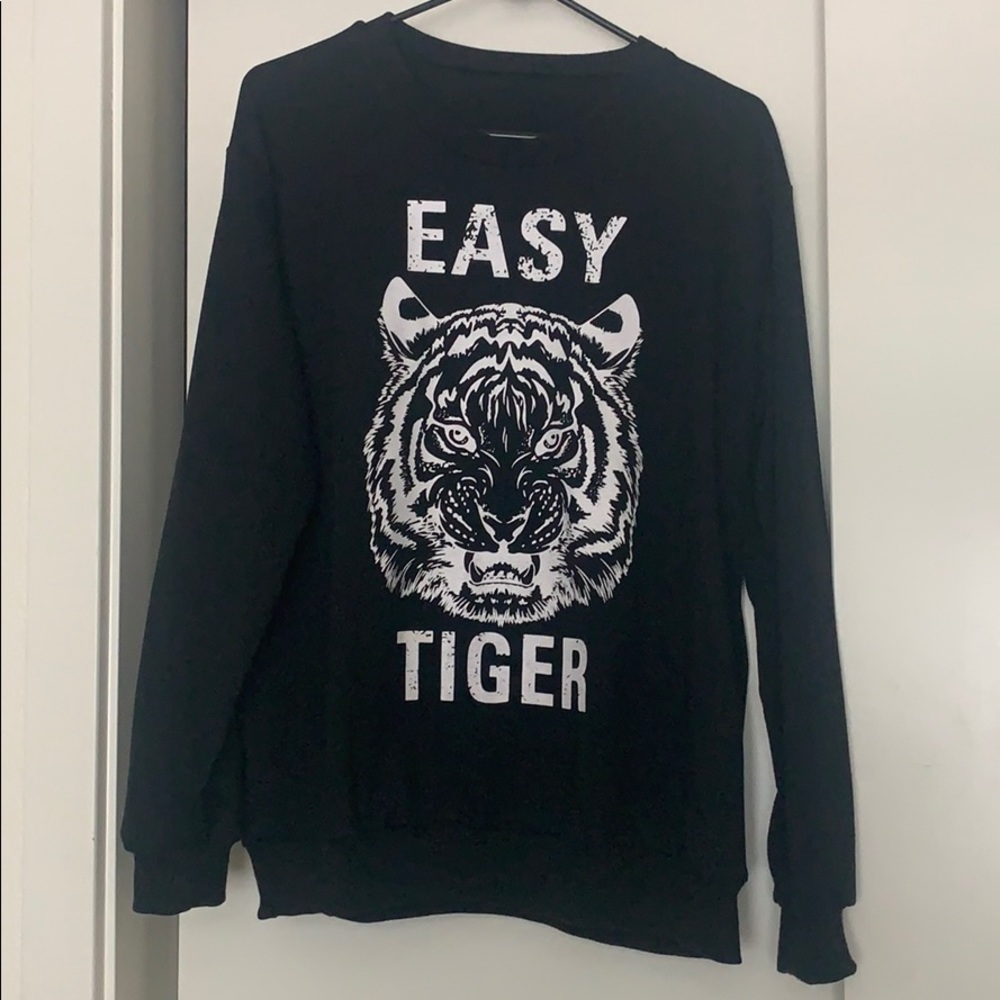 Easy tiger black sweatshirt
